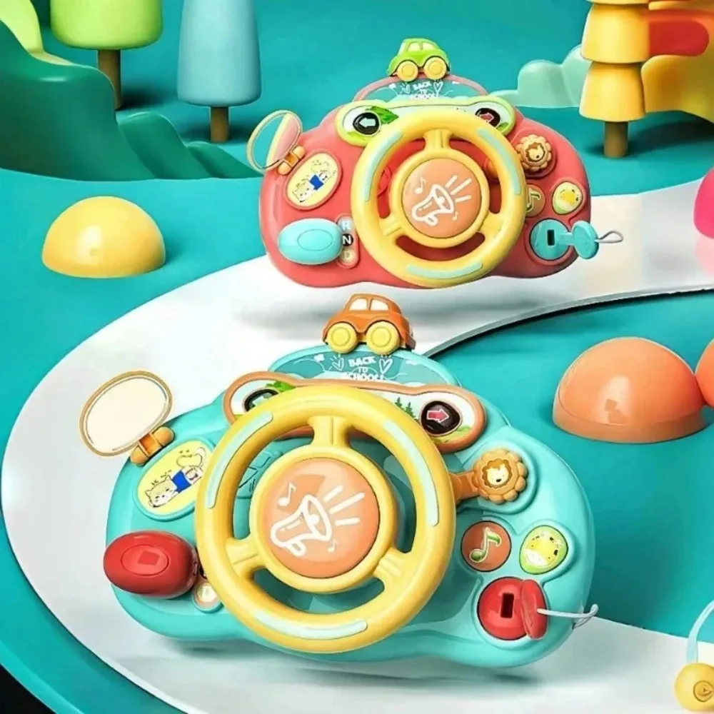 Baby Electric Simulation Driving Car 0-36 Months Co-Pilot Stroller Fun Learning Toy for Infants