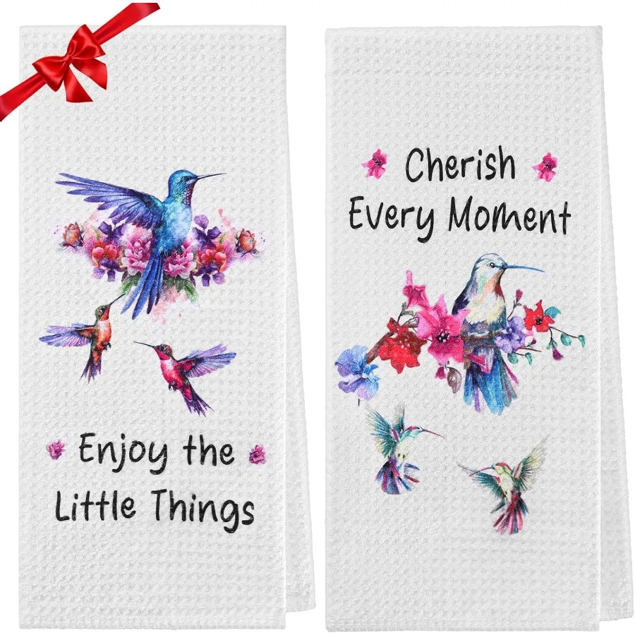

Hummingbird Gts for Women Spring Kitchen Towels Hummingbird Kitchen Decor Dish Hand Tea Towels 15.35 x 23.62 Ih Fy Flower Bird