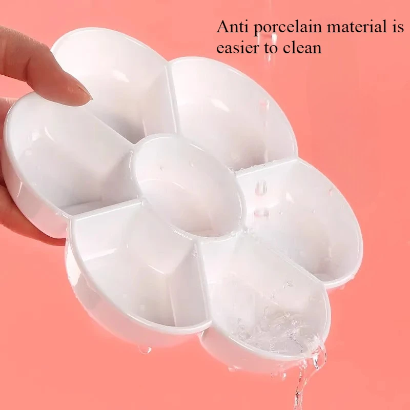 

Imitation Ceramic Plum Blossom Color Palette for Art Chinese Painting Watercolor Oil Painting Color Palette Thickened