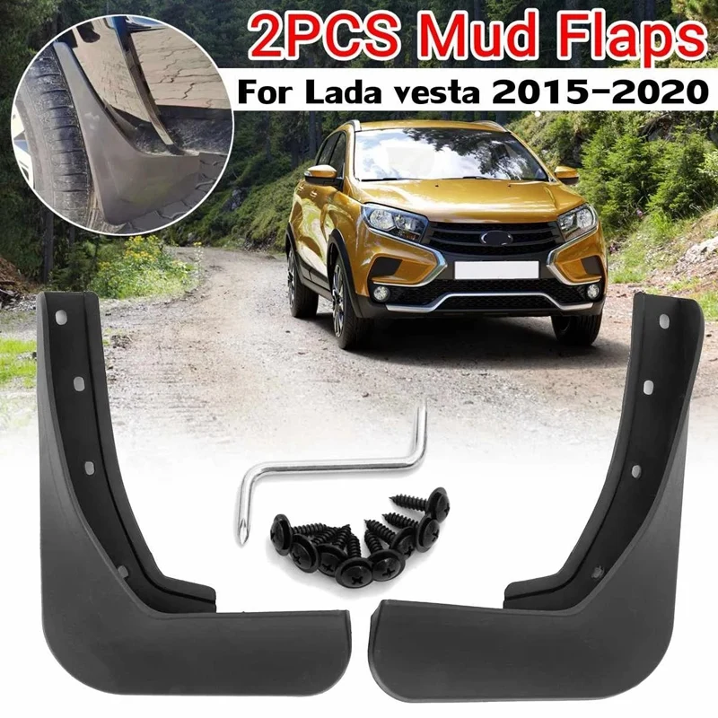 Mudguards Rear For Lada Vesta 2015-2020 Mud Flaps Rear Mud Flaps Exterior Details Mud Flaps For Mudguard Car Dirt Splash