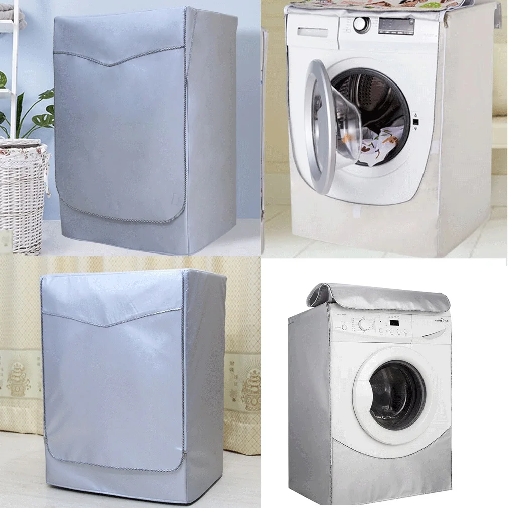 Sunscreen Dust Proof Cover Washing Machine Cover Waterproof Case Washing Machine Protective Dust Front Load Wash Dryer S-L