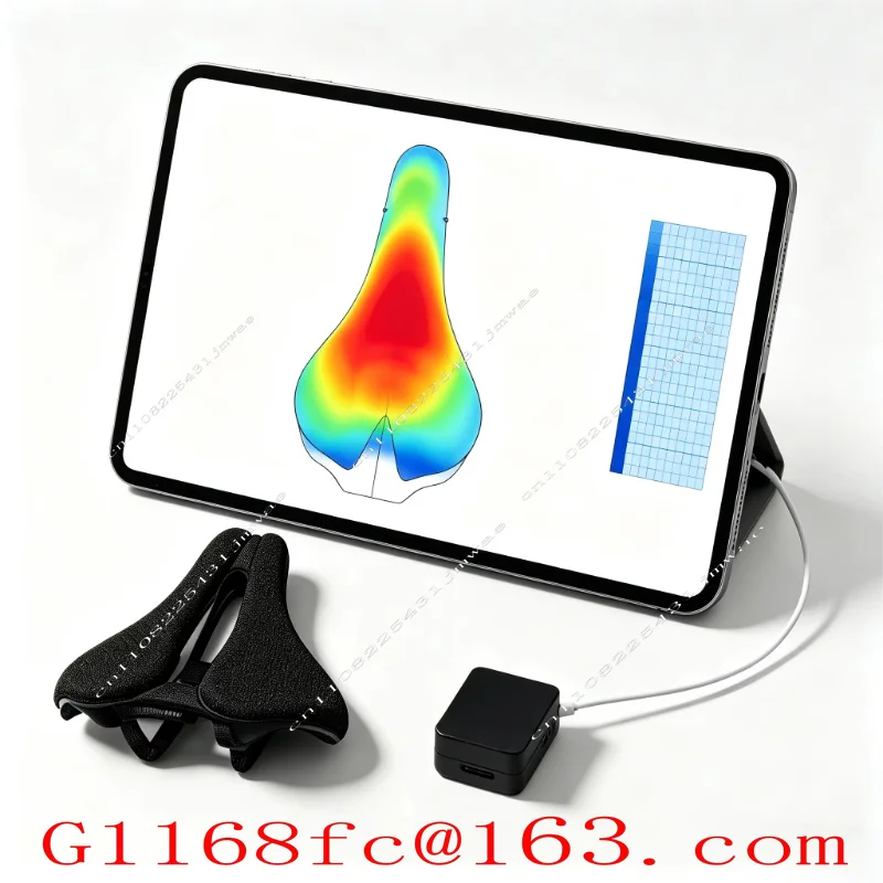 Flexible Fabric Bicycle Seat Pressure Sensor Pad 120Hz Real-time Pressure Mapping