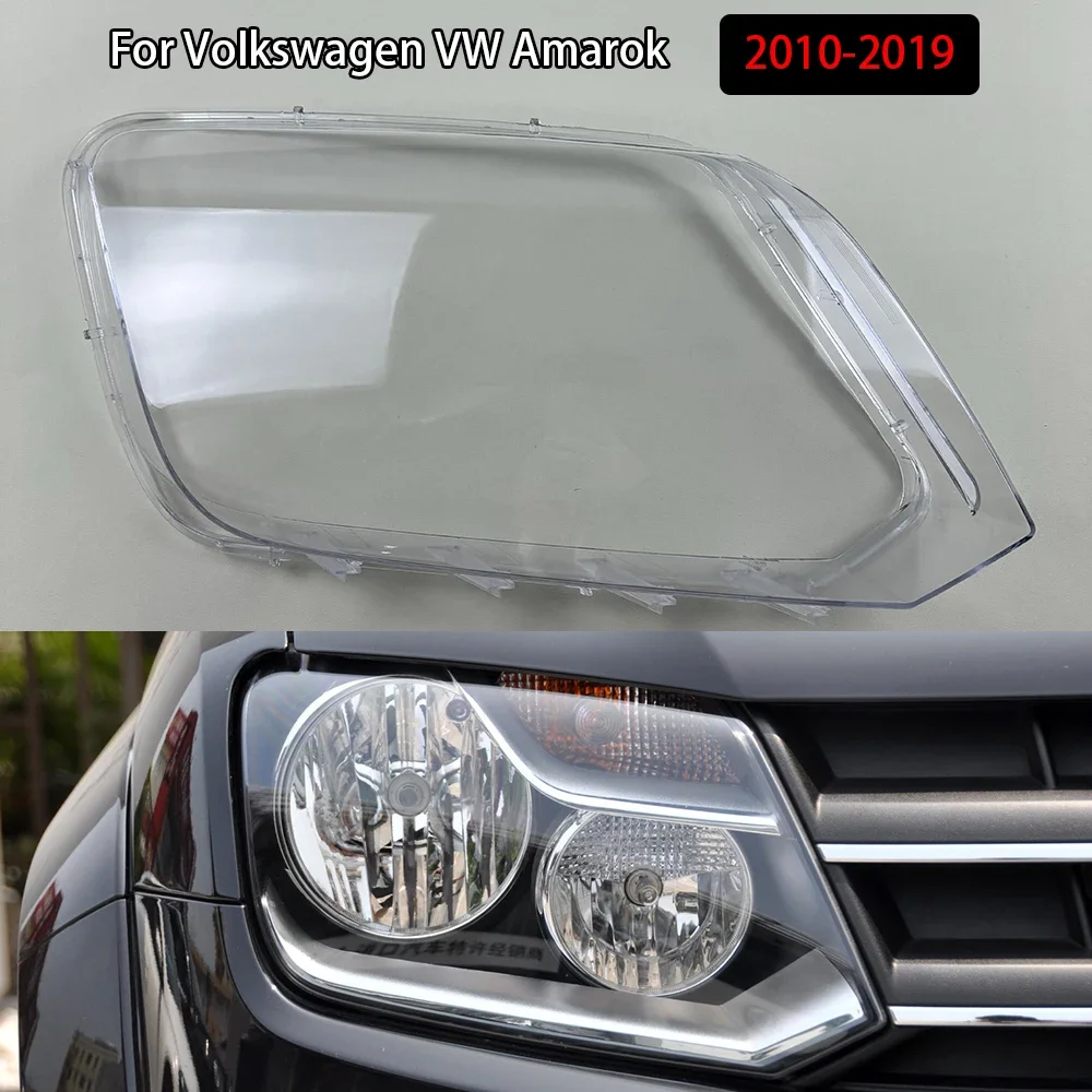

Front Headlight Cover Headlamp Lamp Shell Transparent Lampshade Lens Plexiglass For Volkswagen VW Amarok 2010-2019