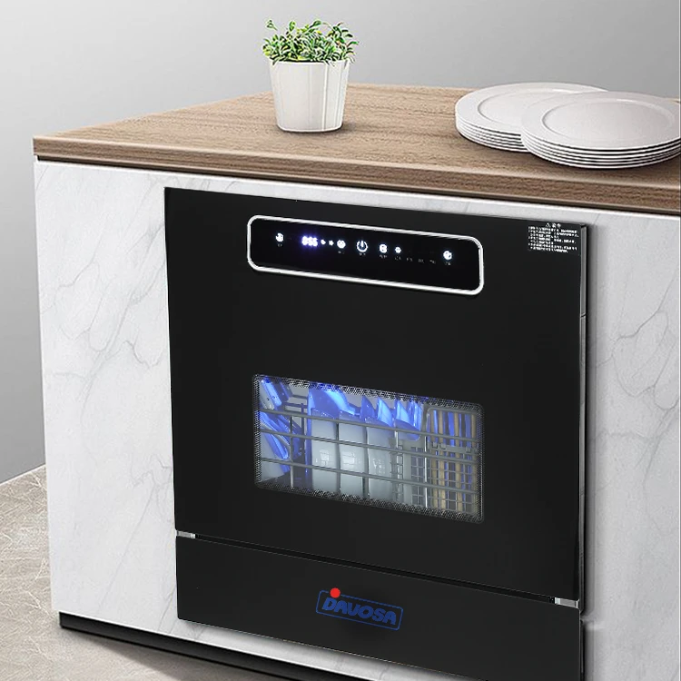 Hot Sale Smart Home Dishwasher Industrial Restaurant Countertop Dishwasher for Sale & Sets ISO9001 CE CN;GUA Electric 220 Davosa