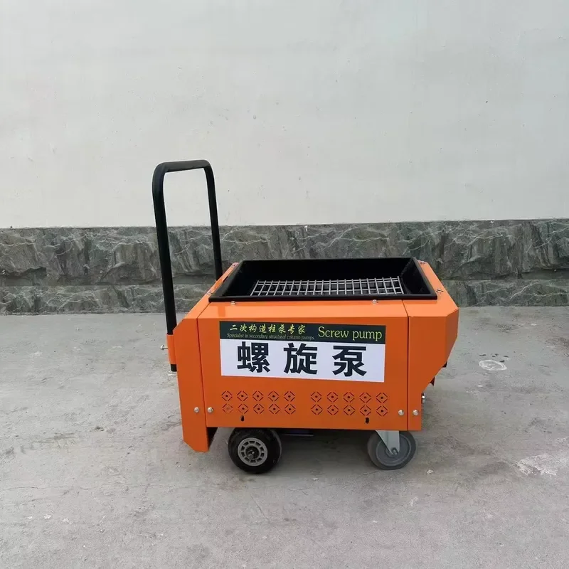 Mortar Sturdy Screw Pump with Stable Motor Core Components for Secondary Structures for Construction Sites