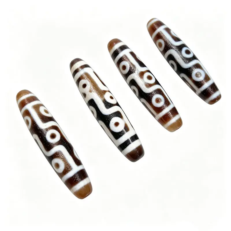 Tibet Old Nine Eye Dzi Beads 57-58mm Carnelian Antiqued Dzi Fine Quality Dzi TSB0494