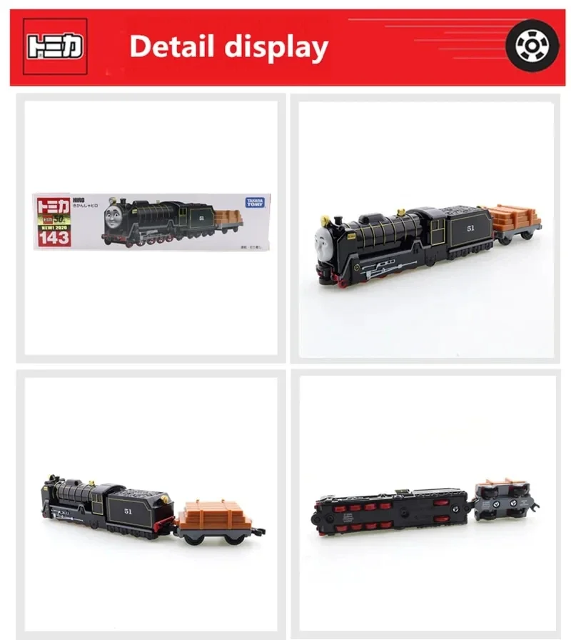 Takara Tomy Tomica tipo largo No.143 Thomas & Friends Hiro juguetes para niños vehículo de motor modelo de Metal fundido a presión Thomas y sus amigos