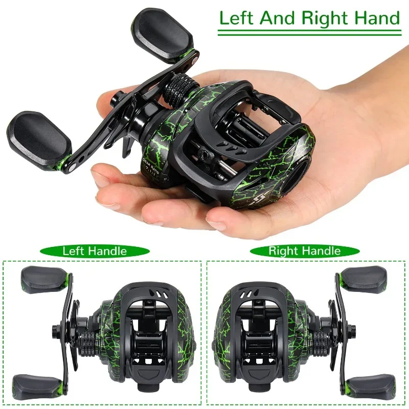 Carrete Baitcasting Sougayiang 7.1:1 – Freno magnético 9+1 rodamientos - imagen 2