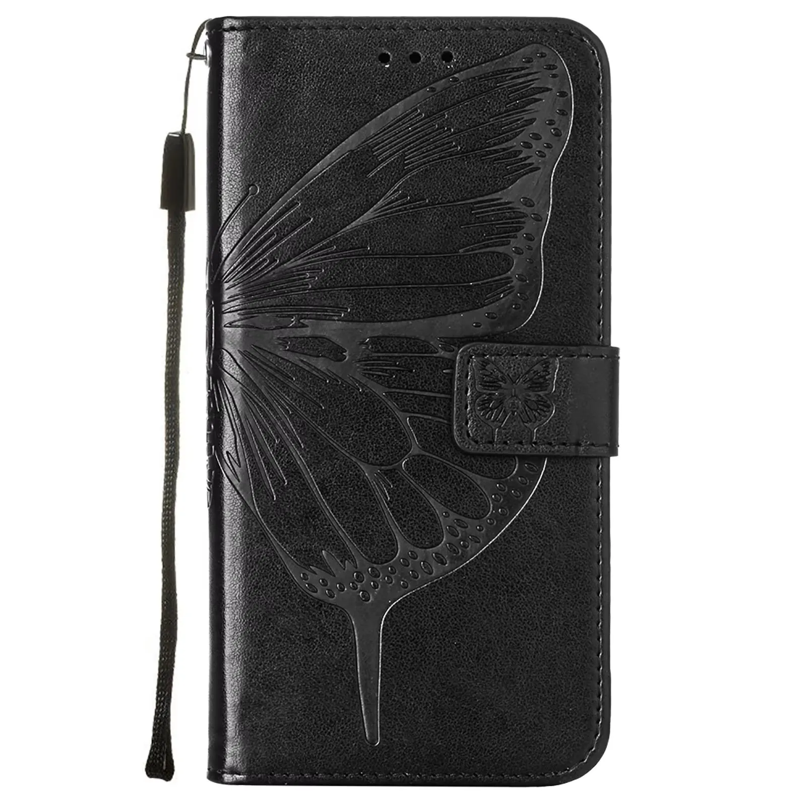 

Luxury Leather Case For Samsung S25 S24 S23 S22 S21 S20 FE Note 20 Ultra Embossed Butterfly Wallet Shockproof Card Slots Stand