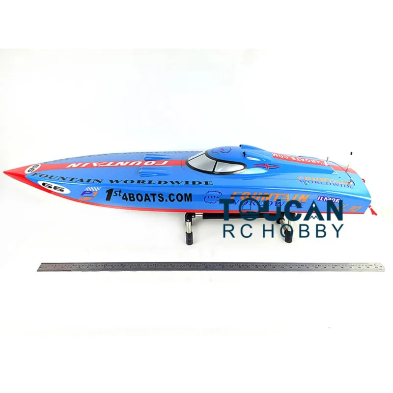 DTRC Toucanhobby G26IP1 26CC Blue Fiber Glass Gasoline Race ARTR RC Boat W/O Radio System Servos