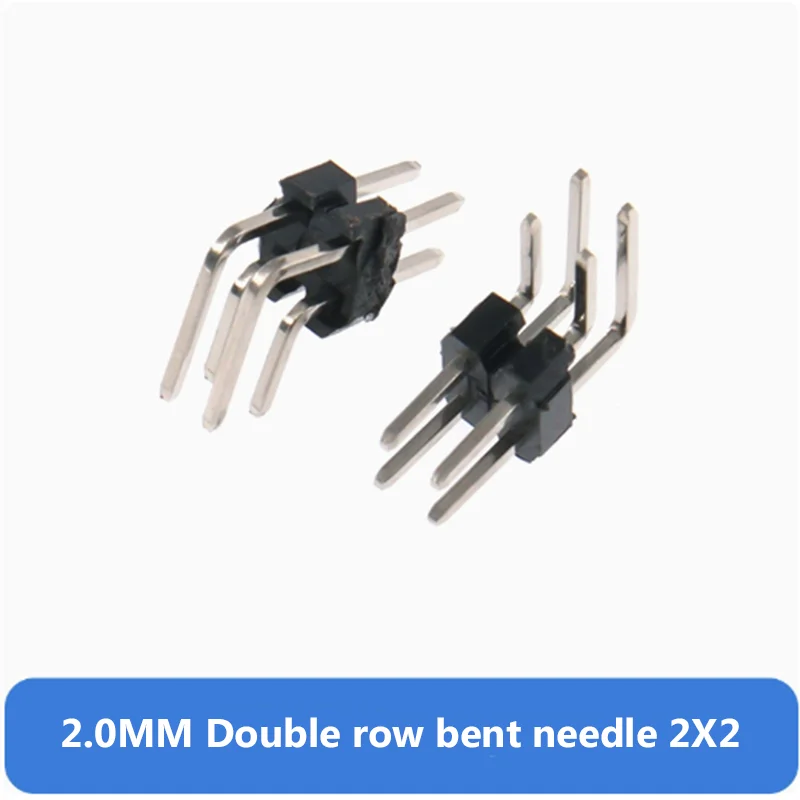 2.0mm Double Row Right angle Pin Header Connector Pin header 2*3p 4p 6p 8p 10p 20p 40p