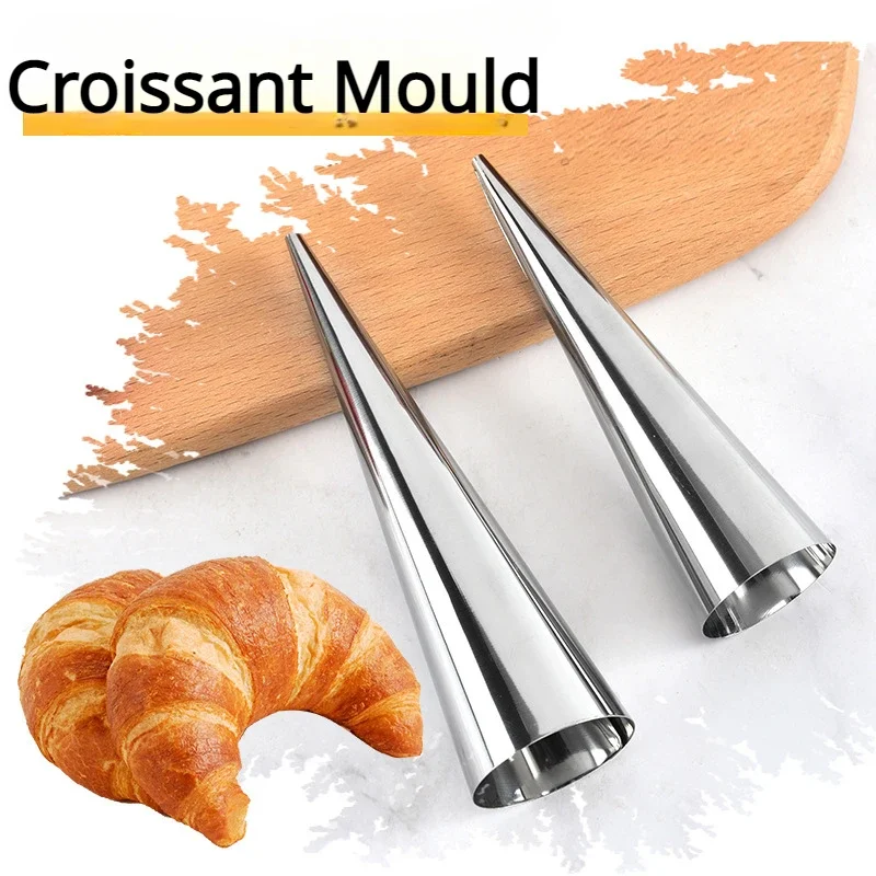 5Pcs Conical Tube Cone Roll Moulds Spiral Croissants Molds Cream Horn Mould Pastry Mold Cookie Dessert Kitchen Baking Tool