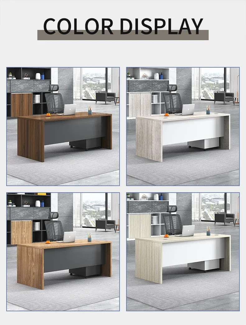 Escritorio de oficina OEM Premium Office Furniture Popular Office computer Modern wooden Table director Executive Manager Desk