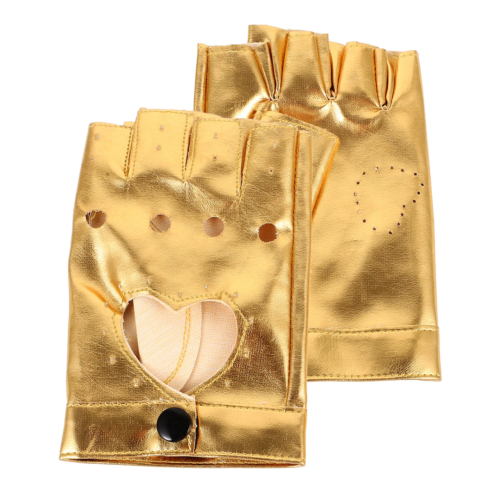 

Dance Gloves Girls Outfit Fingerless Party Decorative Stage Short Shows Wearing Pu Dancing Miss Women's