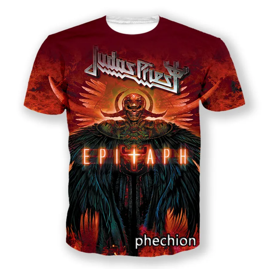 Metal Judas Priest Band Album t shirts 3D Print Men/Women Short sleeve Hip Hop Streetwear O-neck T-shirt Fashion Unisex clothing