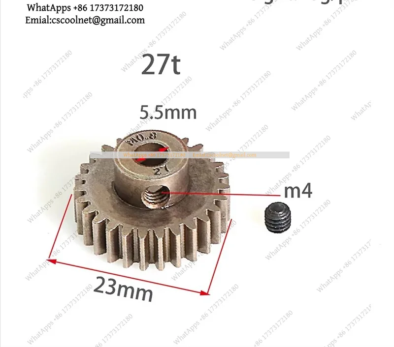 M0.8 27T 5647 Motor Pinion Gear Upgrade Parts For UDR Unlimited Desert Racer 1/7 RC Car 6
