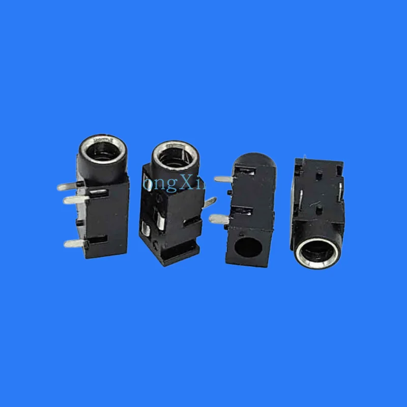 100pcs/ PJ-320F inner copper sleeve Ф 3.5MM earphone socket 3-pin stereo audio socket female