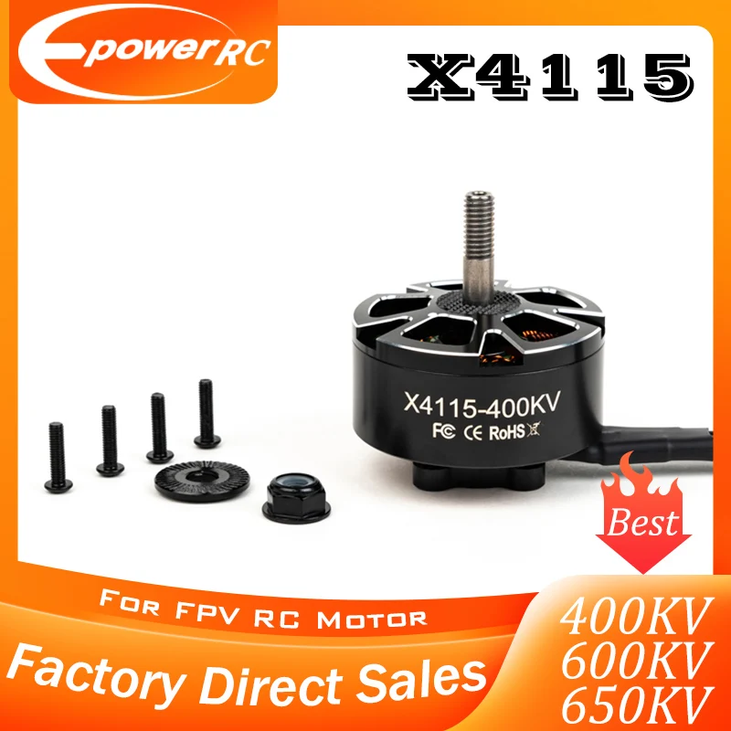 

E-POWERRC X4115 4115 650KV 400KV Brushless Motor For FPV Multirotor Helicopters RC Airplanes Parts Toy Accessorys