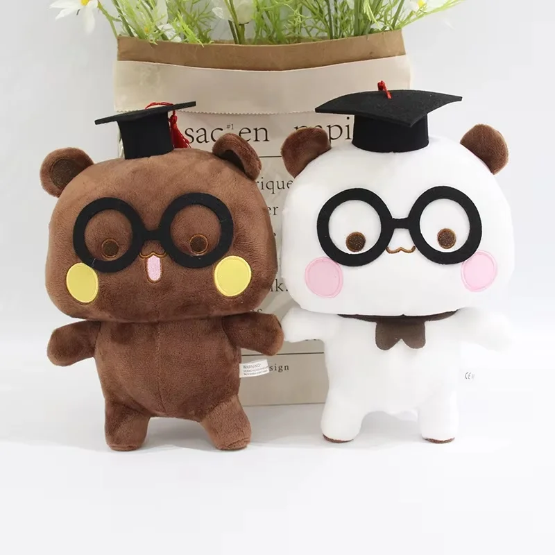 

New Yier And Bubu Panda Plush Doll Cute Decoration Super Soft Plush Filling Swimming Ring Doll Decoration Ornament Toy Gift