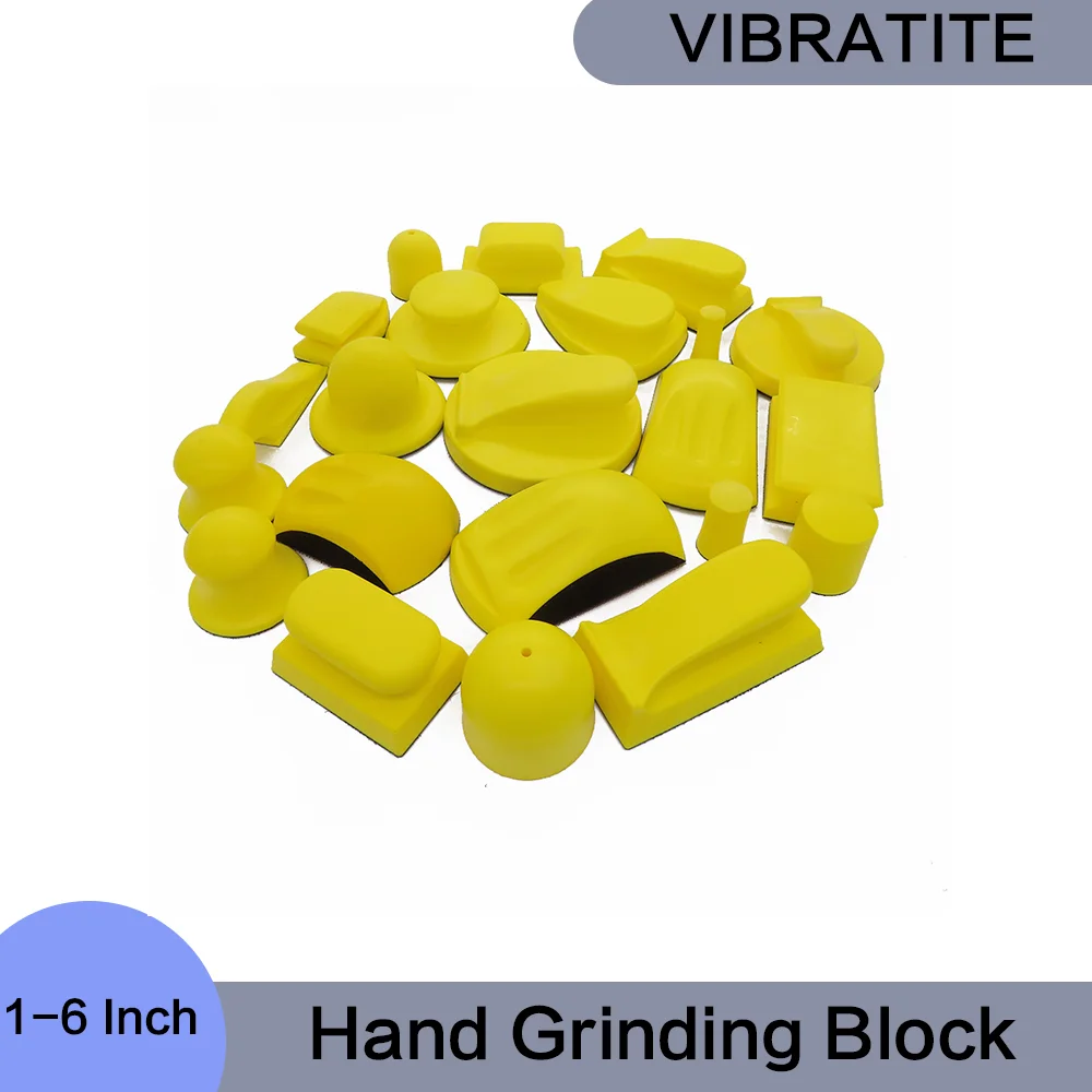 1-6 Inch Sanding Disc Holder Sand paper Backing Polishing Pad High Quality Hand Grinding Block PU Foam Material Sanding Disc