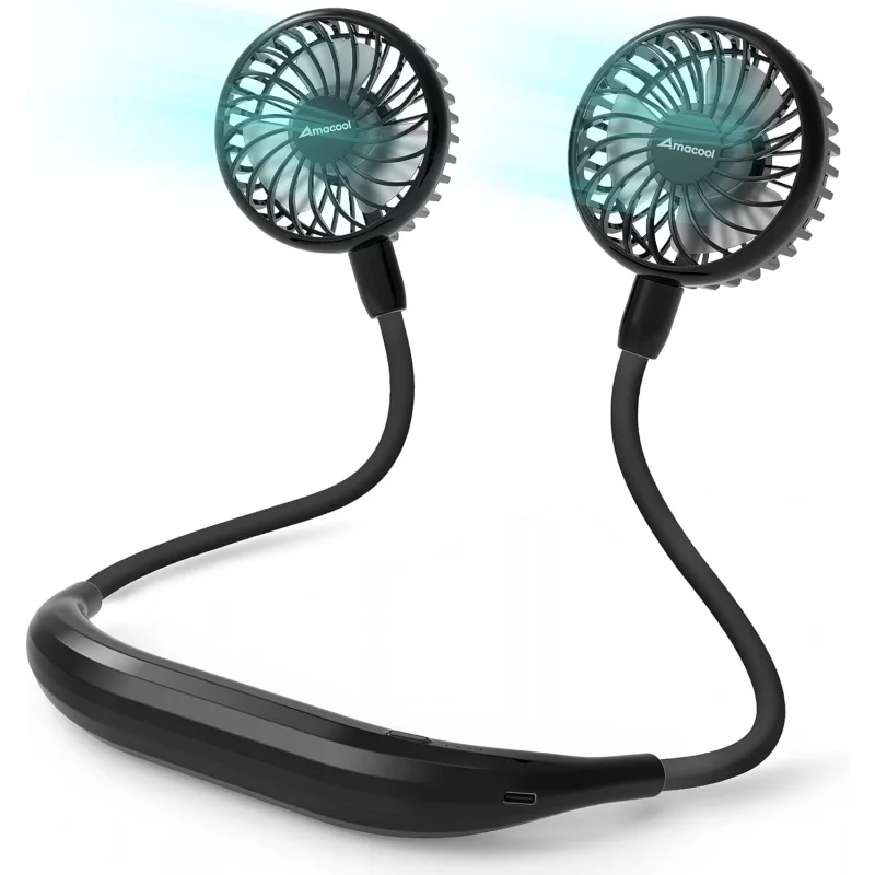 

Battery-Operated Neck Fan Hands-Free Wearable Personal, Hot Flashes, Home, Office, Travel, Outdoor Sports