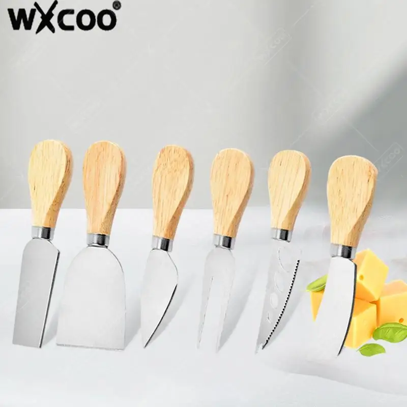 Käsemesser-Set aus Edelstahl, Käsespreizmesser, Gabel für die Küche, Käsescheibenschneider, Charcuterie-Bretter, Zubehör