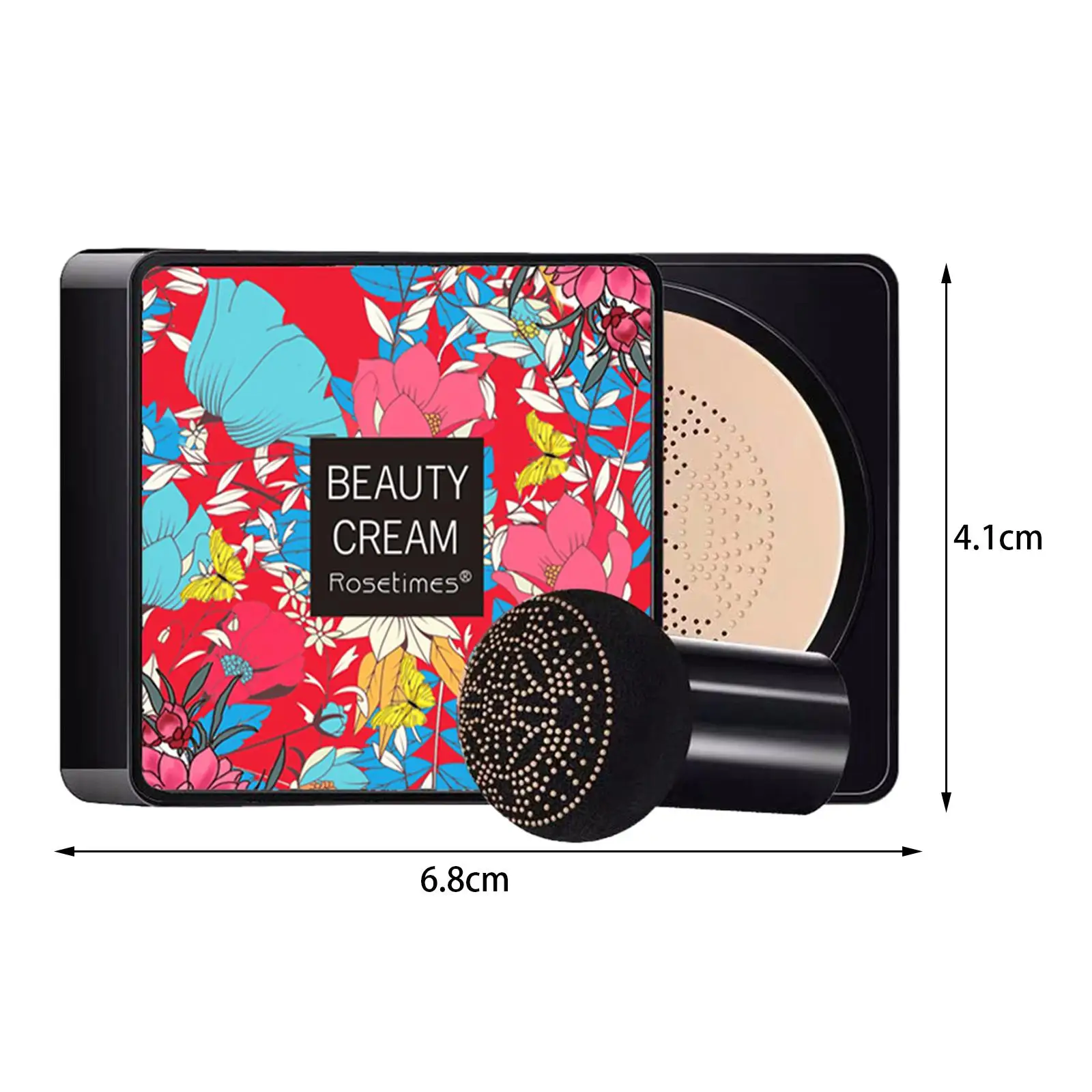 BB crème à coussin d'air tête de champignon longue durée, correcteur hydratant pour un maquillage pour une peau lisse et uniforme