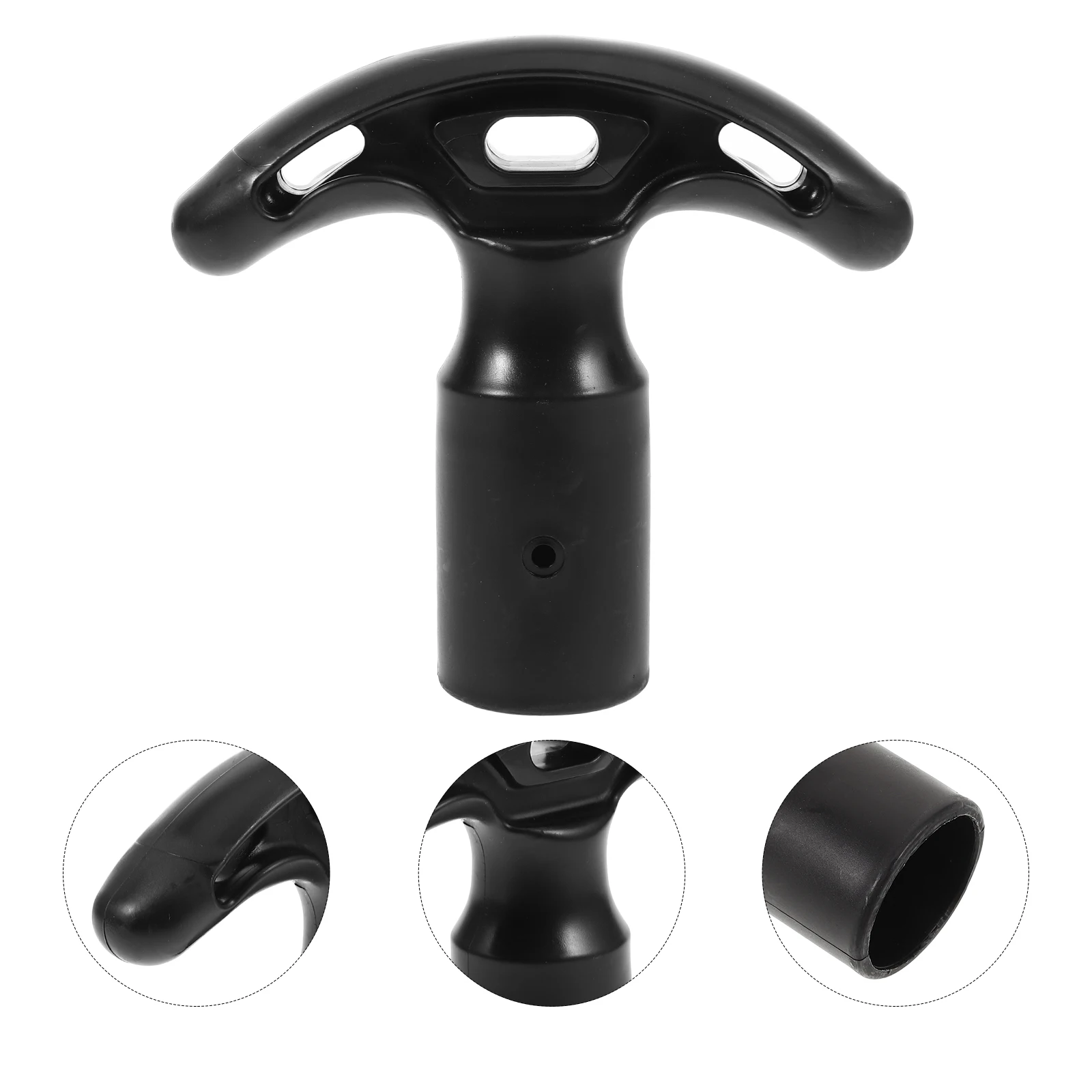 

Anti Slip Kayak Paddle Handle 28mm T Shape Grip PE Material Canoe Accessories Breathable Design Comfortable Touch Durable