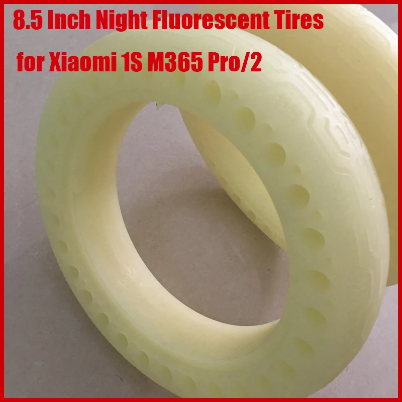 

8.5 Inch Night Fluorescent Tires for Xiaomi 1S M365 Pro/2 Electric Scooter Accessories Luminous Shock Absorber Wheel Tyre Part