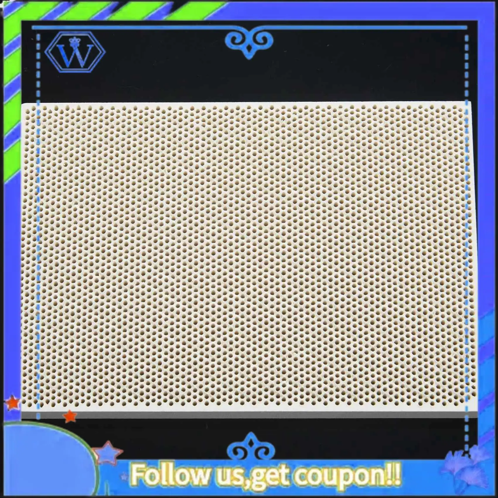 

A55P-5X Honeycomb Soldering Board Heating For Gas Stove Head 135X95x13mm New