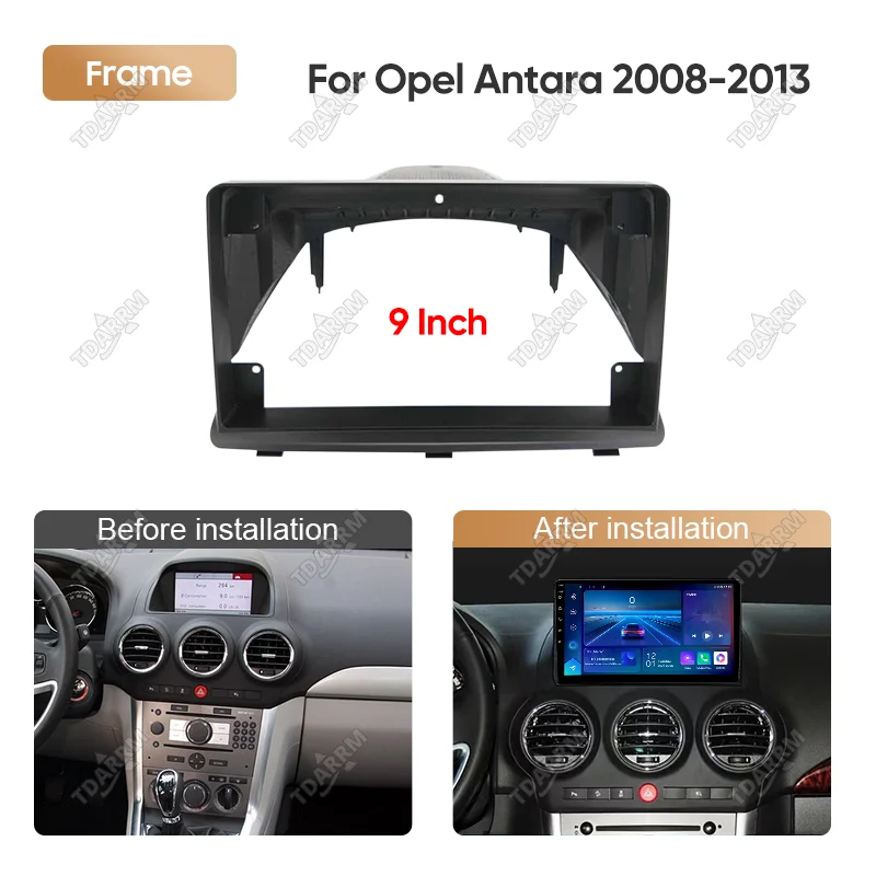 For 2008-2013 Opel Antara 9INCH Car Radio Android Stereo Audio Screen Multimedia Video Player Navigation Harness Frame