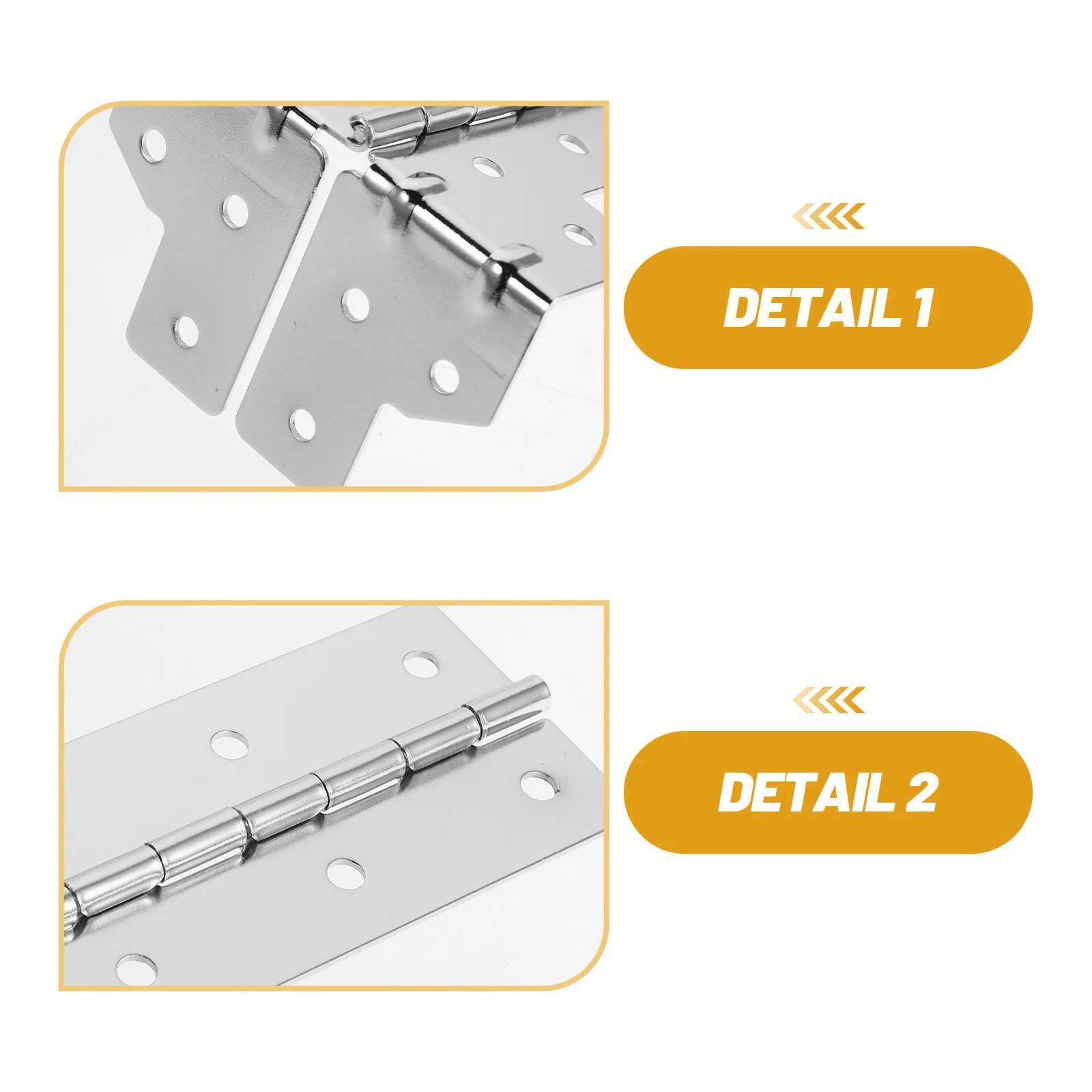2Pcs Flight Case Hinge Corner Bracket L-Shape Steel Hinged Corner Protector for Server Racks Lighting Speaker - view 6