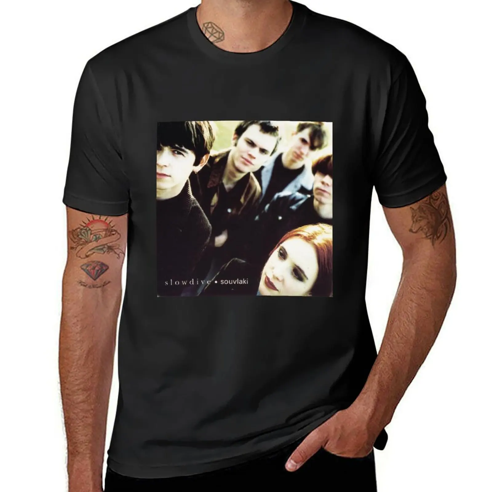 

Slowdive - Souvlaki Album Cover T-Shirt customizeds korean fashion tees mens big and tall t shirts