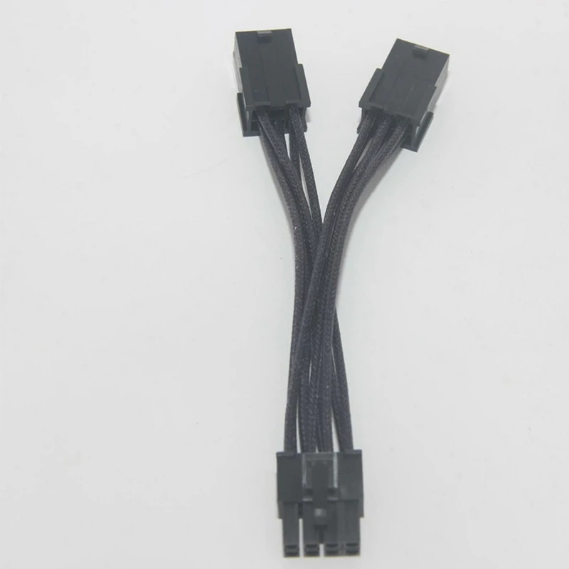 Dual 6 Pin Female To 8 Pin Male PCI Express VGA Video Card Power Cable Adapter - Brand New