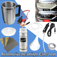 Automotive headlight Care Tool Headlamp Polish Tool Kit Car headlight repair tool heating Cup Electrical Heating Cup Tool Set