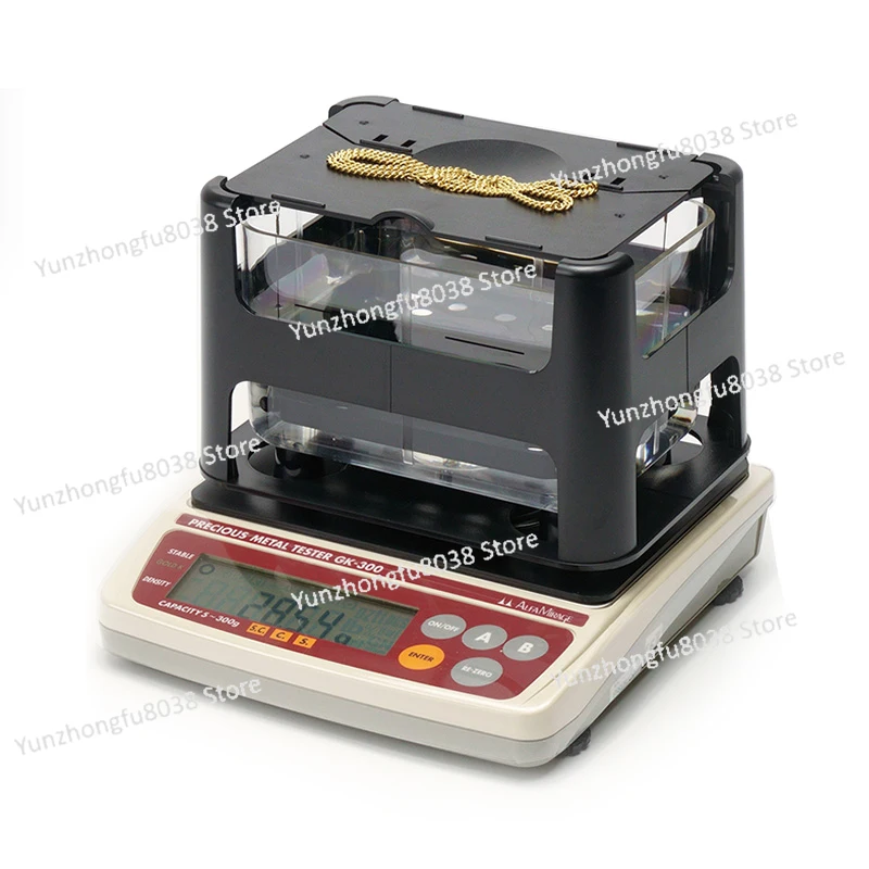 

GK-300 Precious Metal Tester 300g/0.01g Jewelry Metals Gold Purity Scale 9K-24K Karat Specific Gravity Testing Machine
