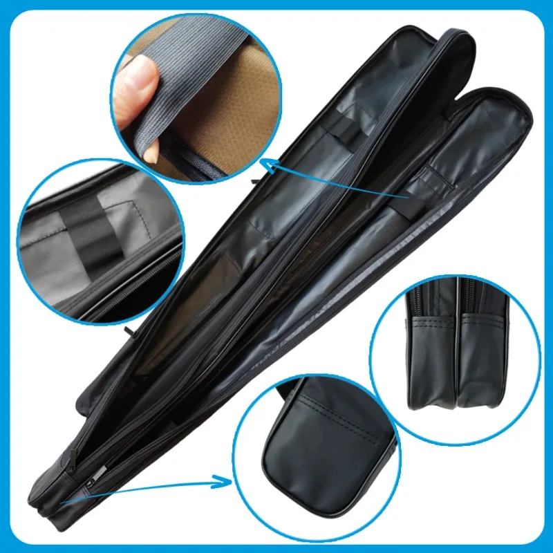 1.1 Meter Sword Bag Packed 2 Sword Waterproof Bag For Stick Knife Katana Kendo Holder Carry Case Tai Chi Bag Shoulder Bag Black view 5