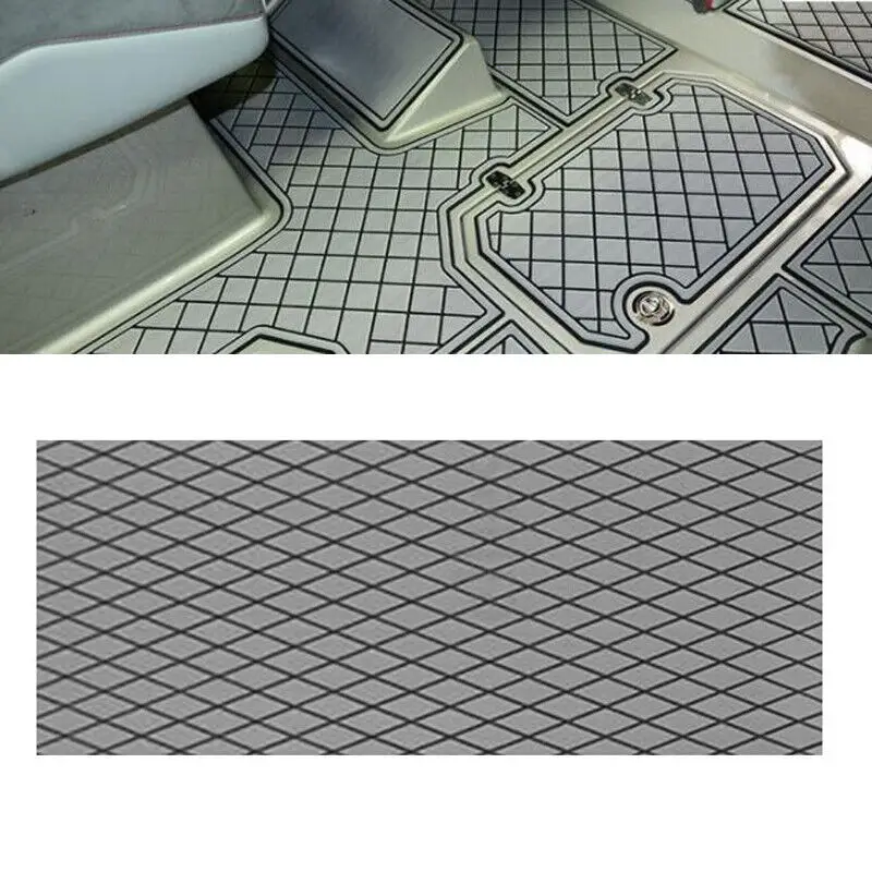 1900*350*6 مللي متر إيفا قارب التزيين ورقة الأرضيات البحرية المضادة للانزلاق وسادة مع المعين الماس نمط ذاتية اللصق لوح التزلج الجر