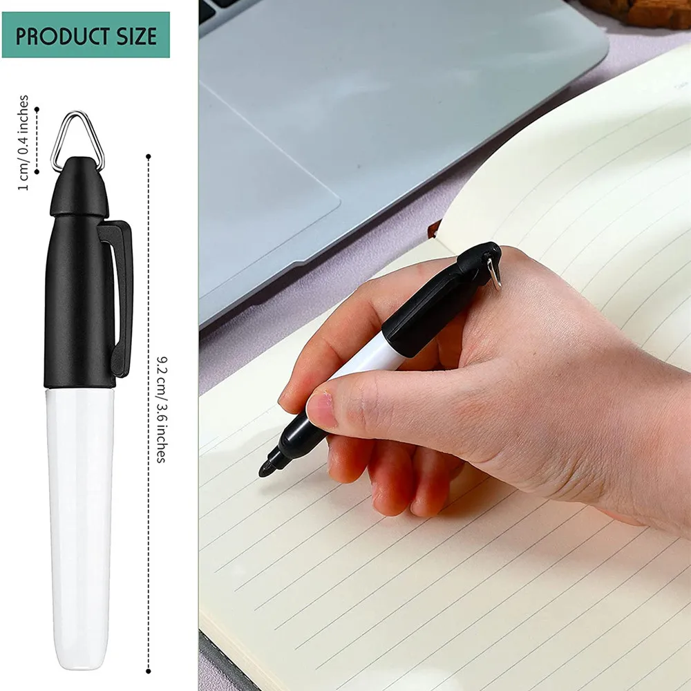 Mini Permanent Markers Golf Ball Marker Pen Black Ink Pens Office Supplies School Supplies