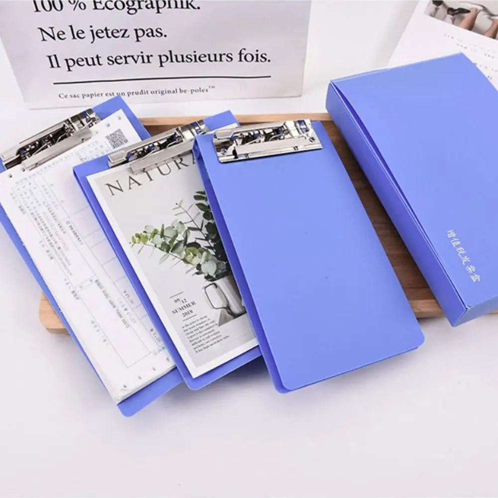 

1PC A4/A5/A6/B6 Clipboard Writing Board Clip File Organizer Paper Ticket Storage File Folder Collect Book School Supplies