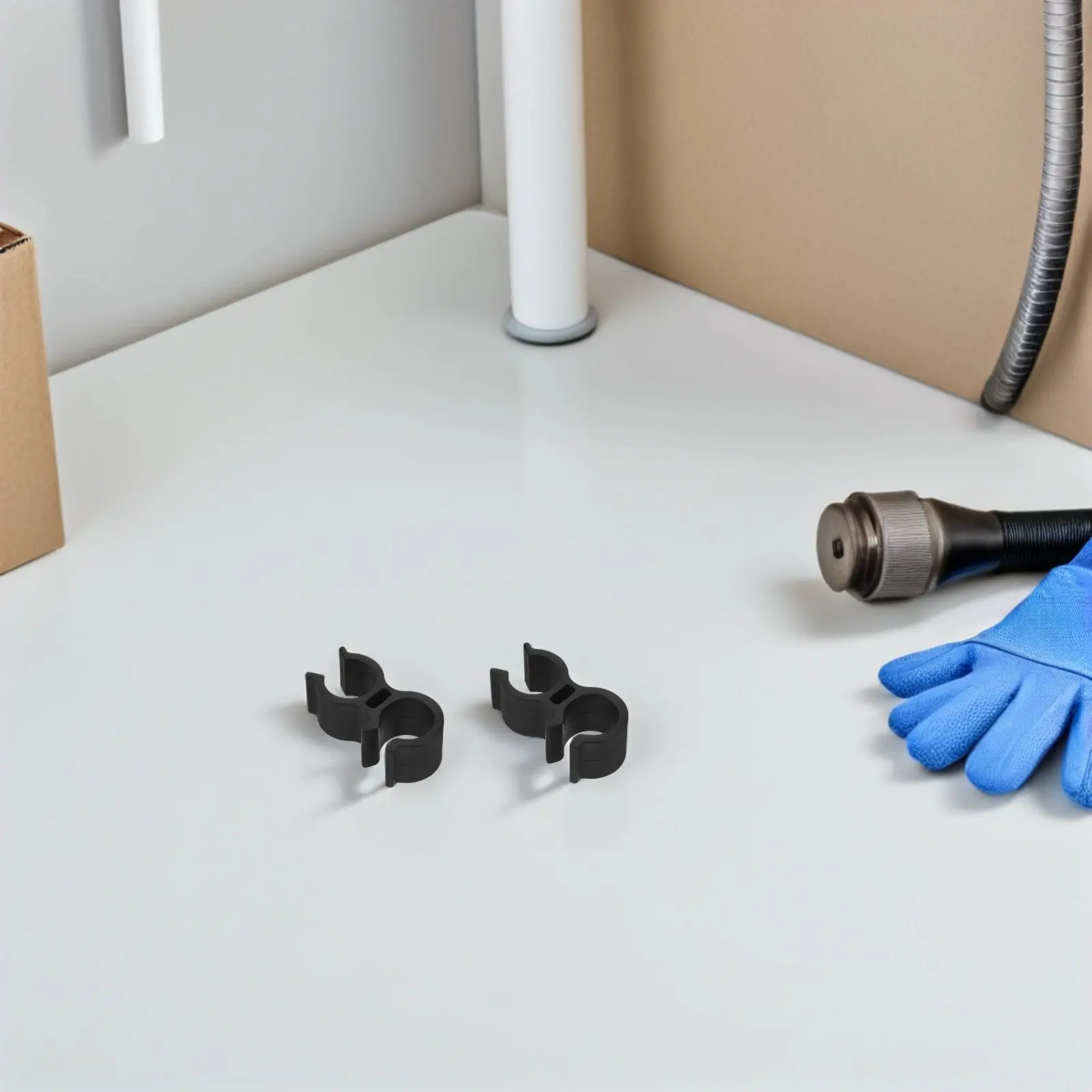 

20Pcs Shower Bracket for Bath Chair - Adjustable Shower Hose Clip for Tile Glass Wall No Drill Installation Mobility Aid Tube