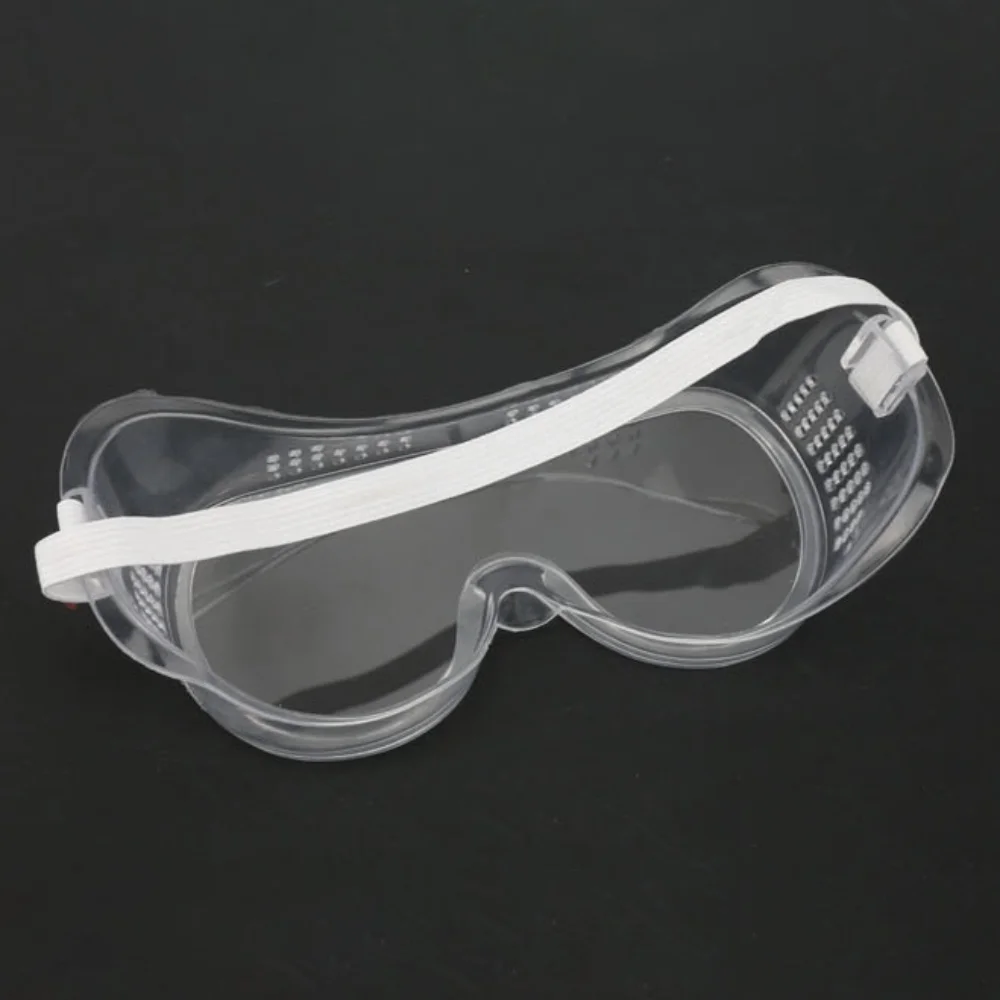 Transparente Anti Splash Eye Proteção Óculos, Clear Goggles, PVC, óculos protetores