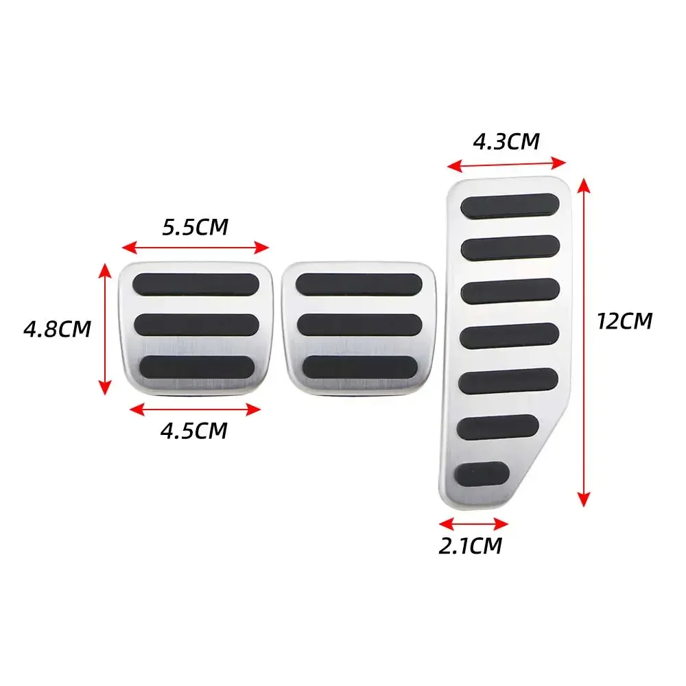 Auto-Pedale für Isuzu D-MAX 2024 2023 2022 2021–2017, Pedalabdeckung, Bremsbeschleuniger, rutschfeste Pads, Edelstahl-Zubehör – Detail 5
