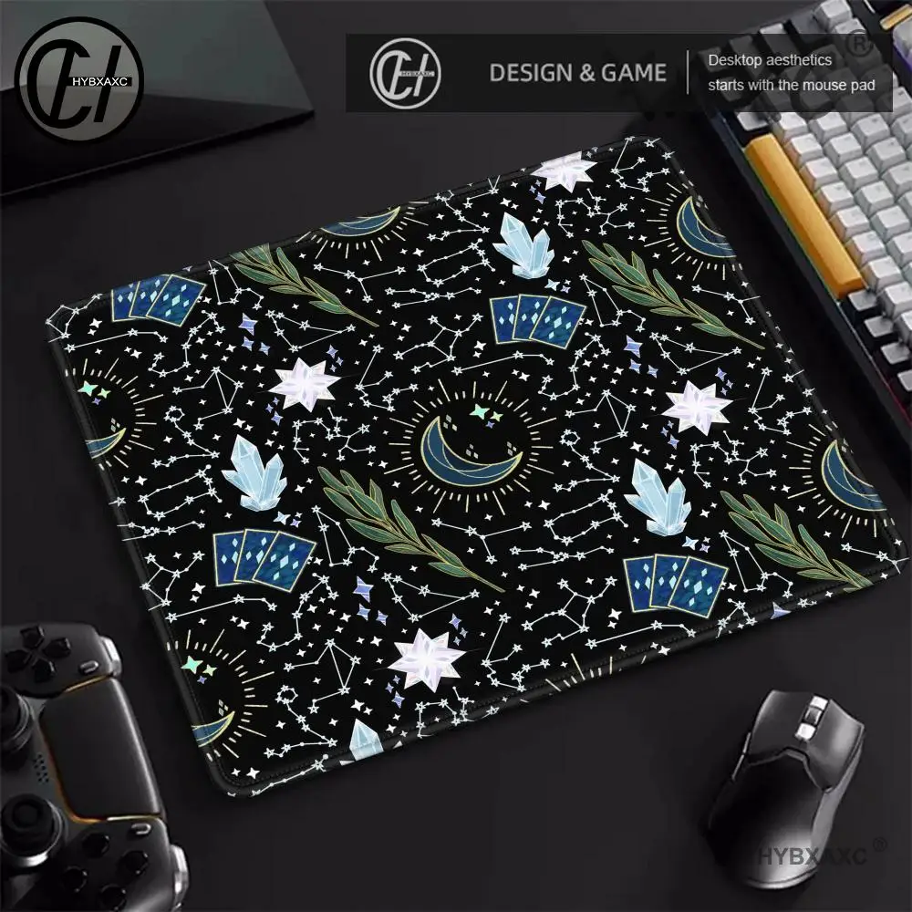 Tapis de souris astrologique 40x45, grand carré, pour ordinateur de bureau, Table de jeu, en caoutchouc, antidérapant, petits tapis de bureau décoratifs