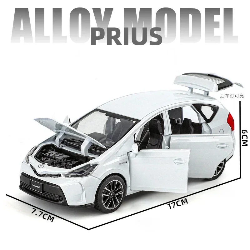 

Prius SUV Alloy Model Car 1:32 Toy Diecasts Metal Casting Sound and Light Car Toys Vehicle