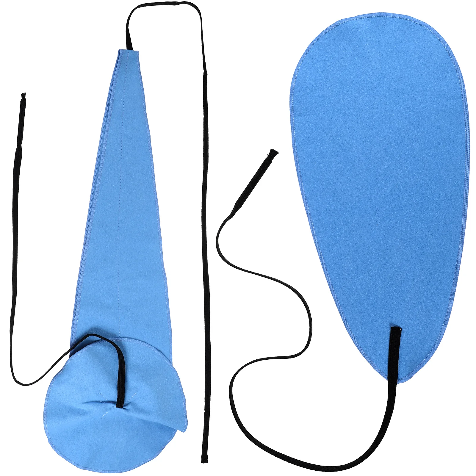 2 قطعة قماش تنظيف أزرق داكن لأدوات صيانة الساكسفون الناي الكلارينيت أدوات الموسيقى عملية قابلة لإعادة الاستخدام #3