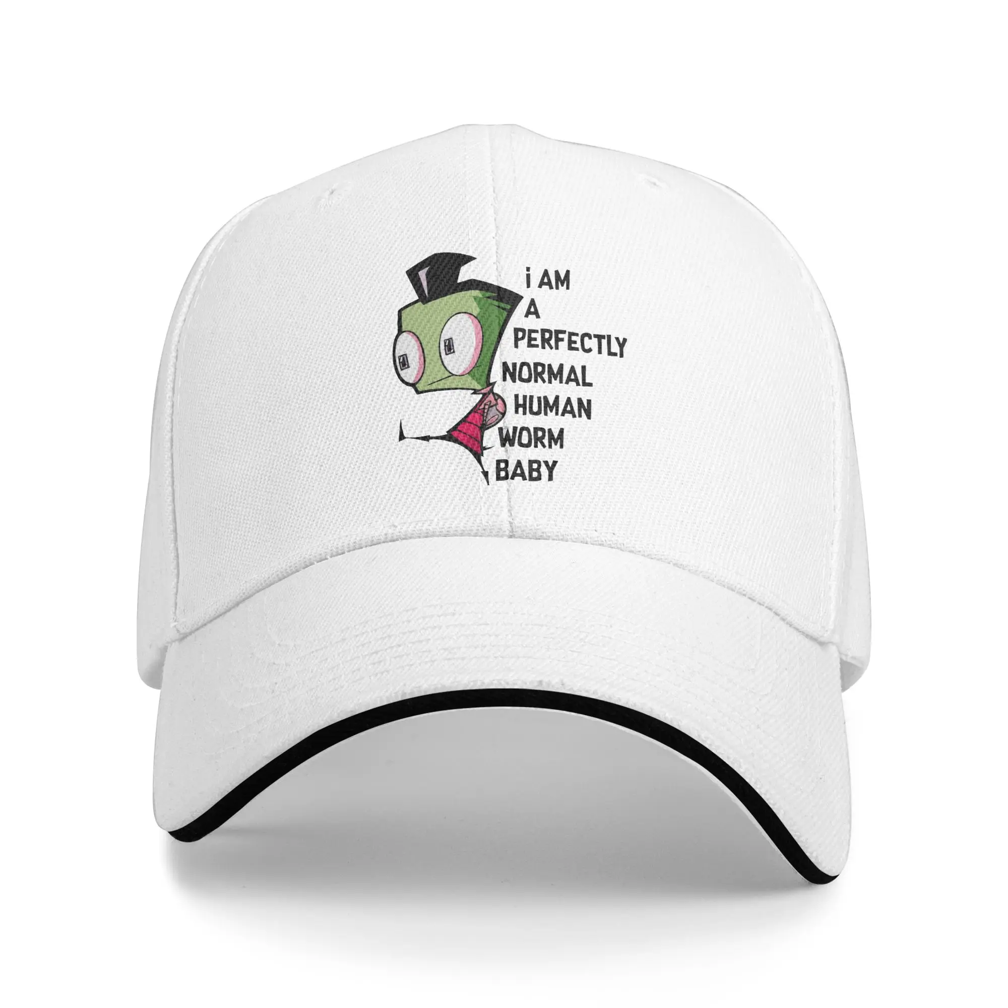 Cute Invader Zim Baseball Cap Hip Hop  Sandwich Hat for Men Women Polyester Hats Cap Sport