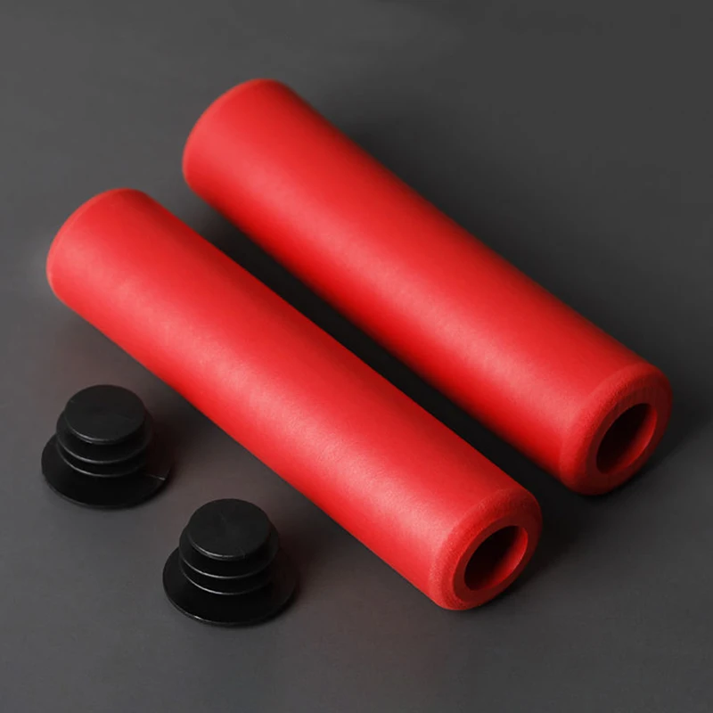 1Pair Silicone Cycling Bicycle Grips Outdoor MTB Mountain Bike Handlebar Grips Cover Anti-slip Strong Support Grips Bike Part