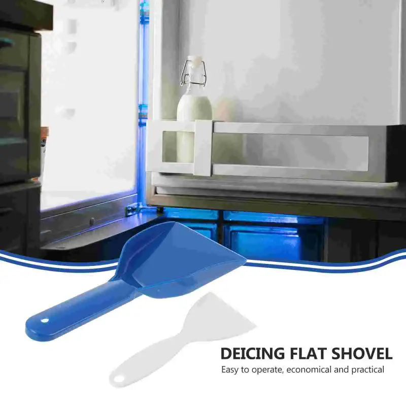 1/2pcs Ice Scraper Set Durable Frost Removal Tools Hygienic Snow Blower Cleaning Shovel for Refrigerator Ice Removal Tool