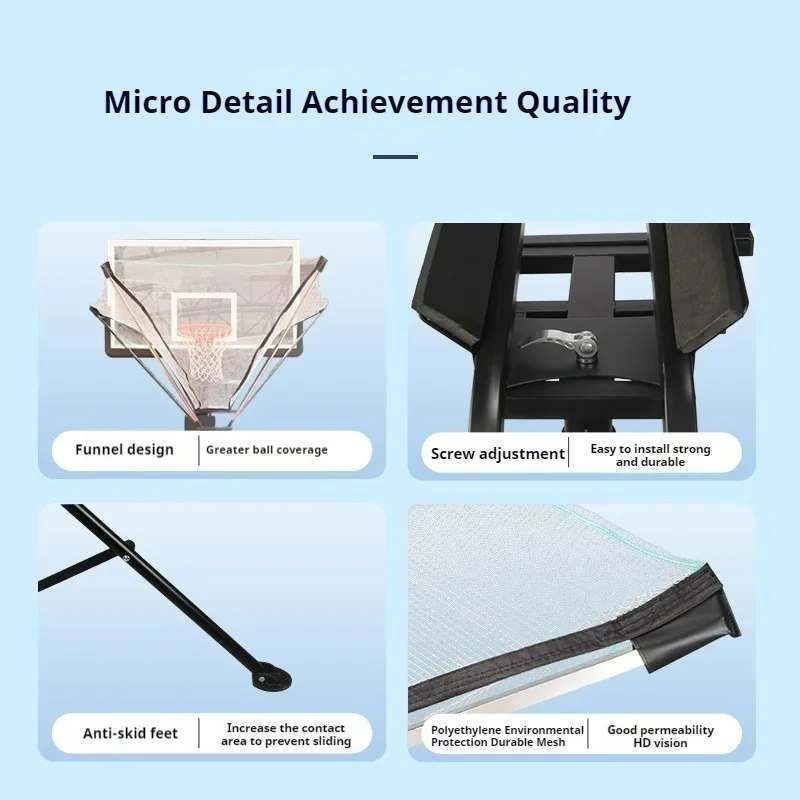 バスケットボールシューティングトレーニングリターンネット自動リターンバスケットボールトレーニング機器ボールを拾うスポーツエンターテイメント